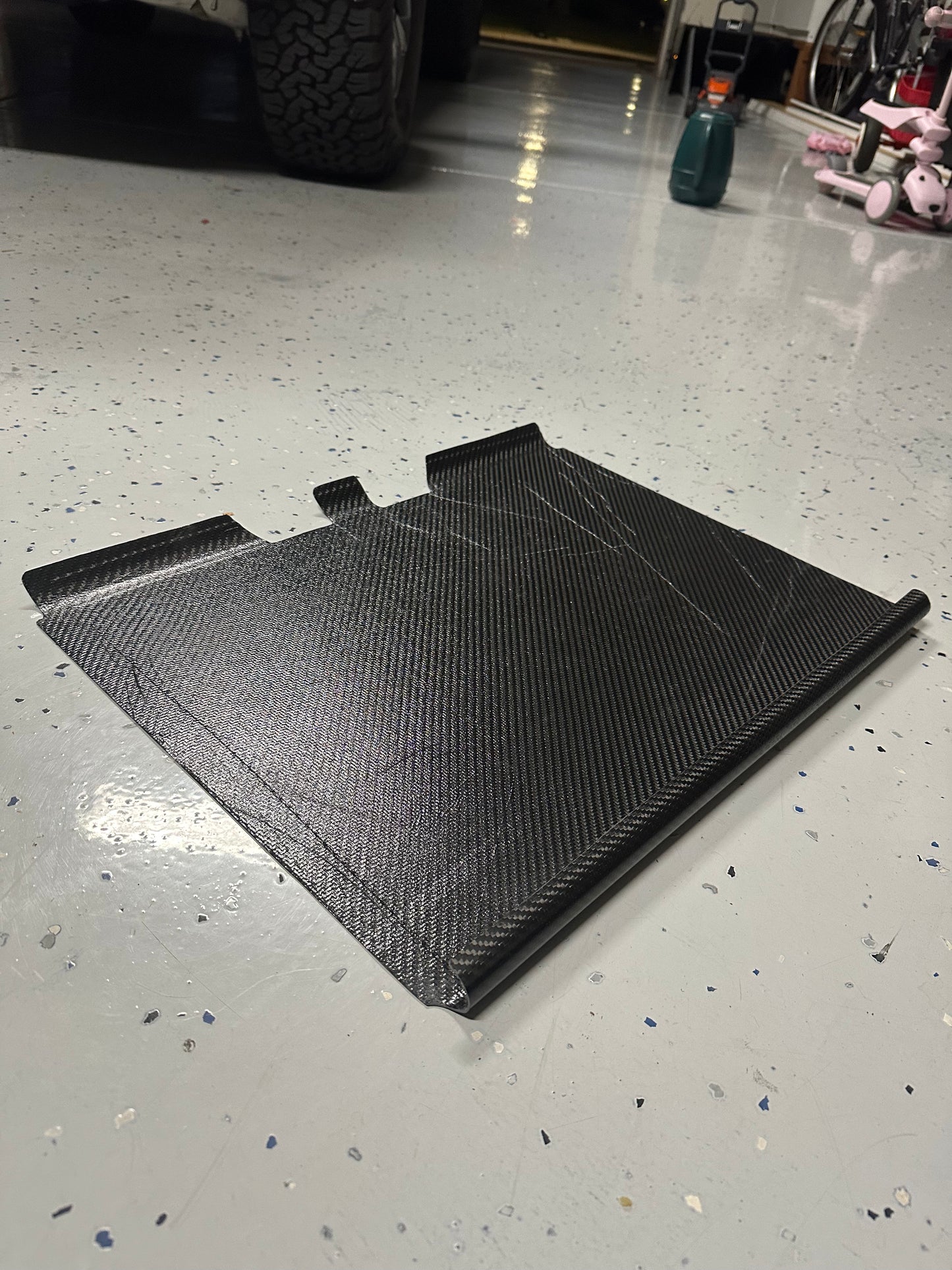 Sprint Car Carbon Fiber Floor Pan - EMI Wrap Around Style