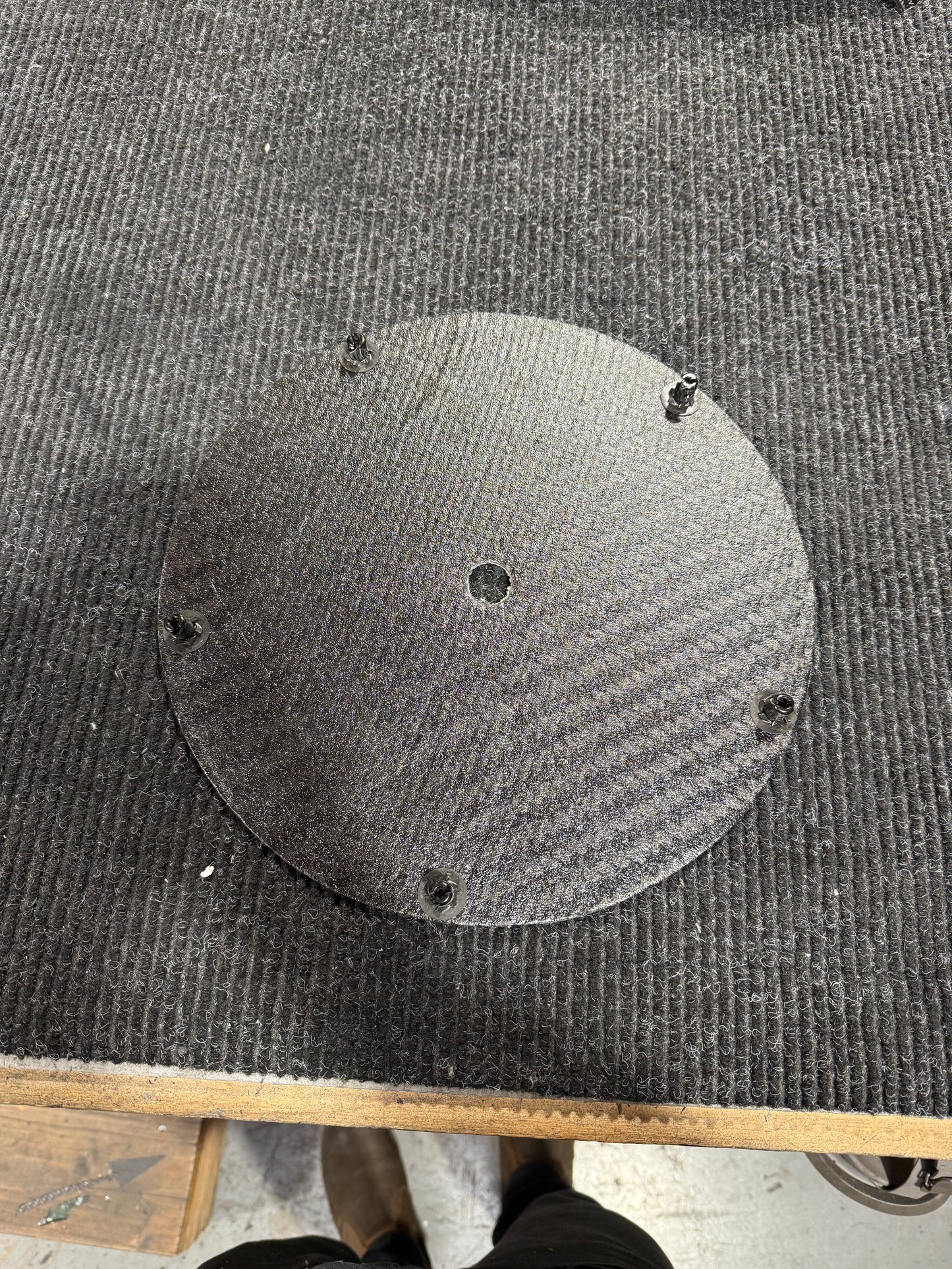Carbon Fiber Sprint Car Wheel Cover - Flat Sander Engineering 15"