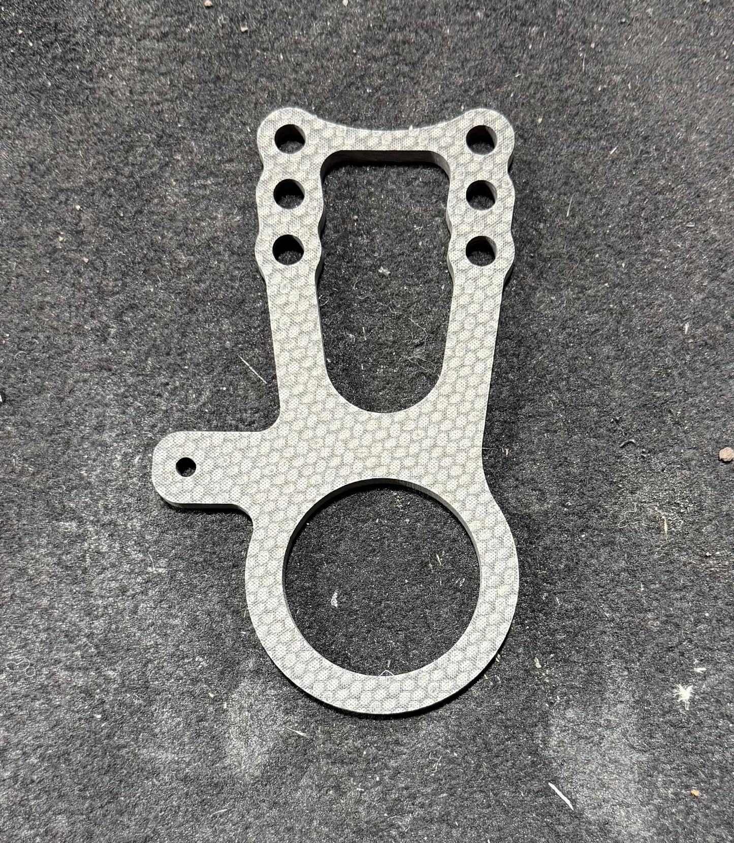 Carbon Fiber Sprint Car/Midget Steering Gear Locator Upper Mount