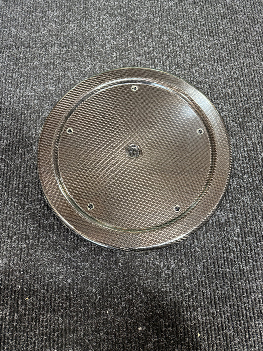Carbon Fiber Sprint Car Wheel Cover - Molded Sander Engineering 15"