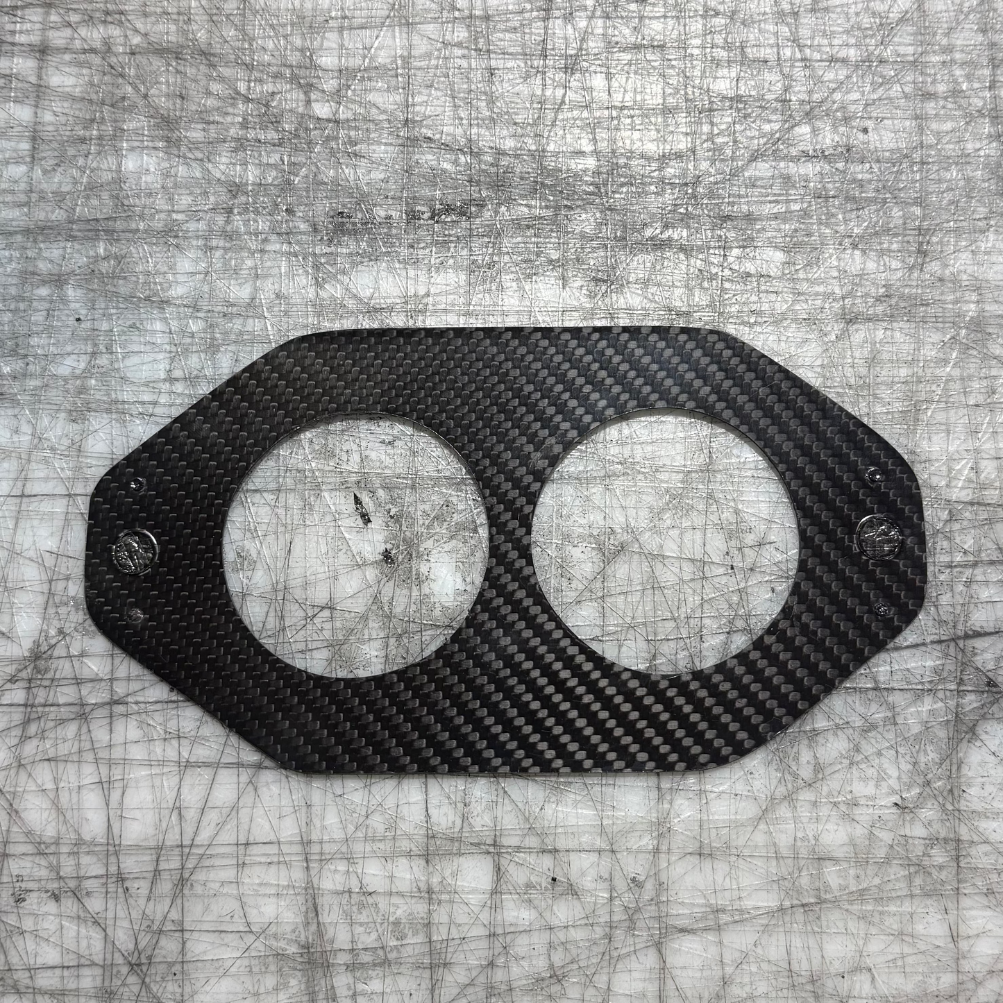 Carbon Fiber Sprint Car Gauge Panel - 2 5/8"