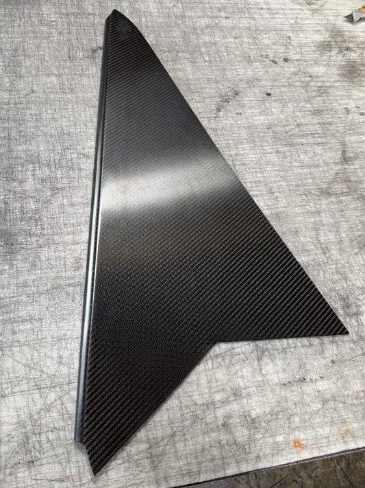 Sprint Car Carbon Fiber Left Side Arm Guard Triangle - Cali Eagle Style