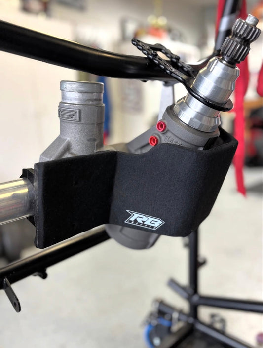 Carbon Fiber Knee Guard for Sprint Cars/Midgets - Gen2/Half Box With RBI Padding