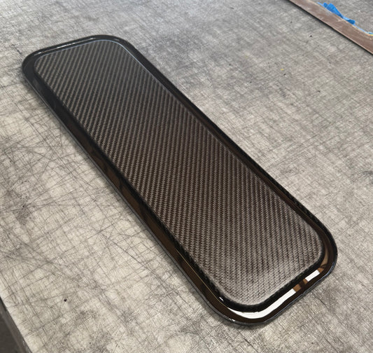 Carbon Fiber Midget Air Filter Base Plate for K&N or Walker Performance Filtration Filters