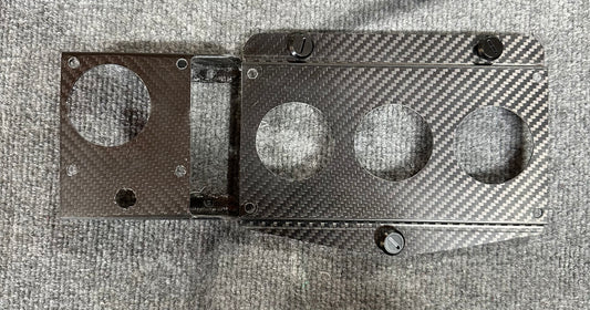 Carbon Fiber Sprint Car MSD Ignition Panel - 2 Piece