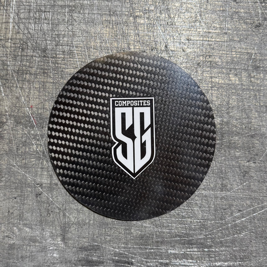 6" Carbon Fiber Wheel Cover for Outlaw Karts