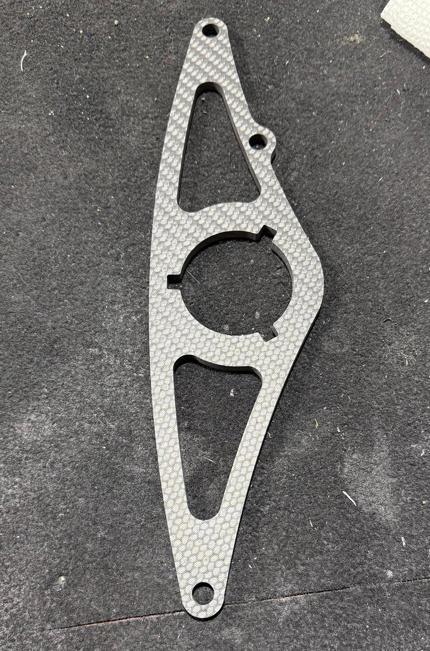 Carbon Fiber Sprint Car Half Box Steering Mount - Gen2