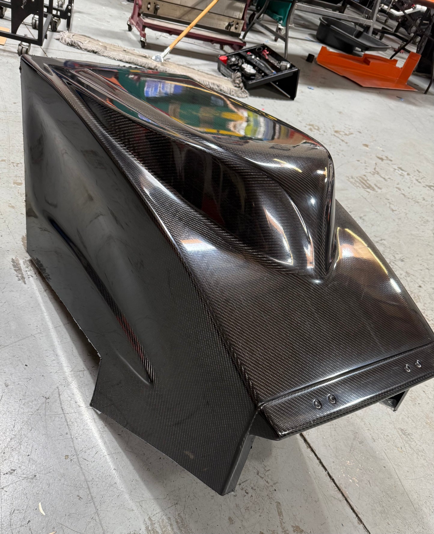 Carbon Fiber Sprint Car Hood - Inpluse Style