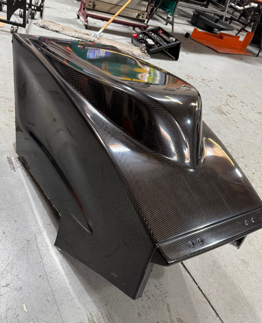 Carbon Fiber Sprint Car Hood - Inpluse Style