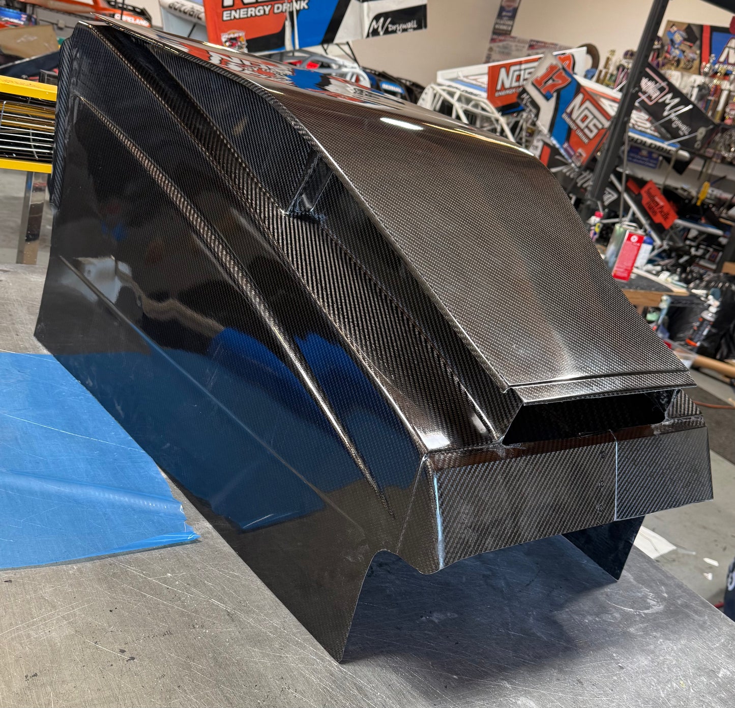 Carbon Fiber Sprint Car Hood - Outlaw/TSR Style