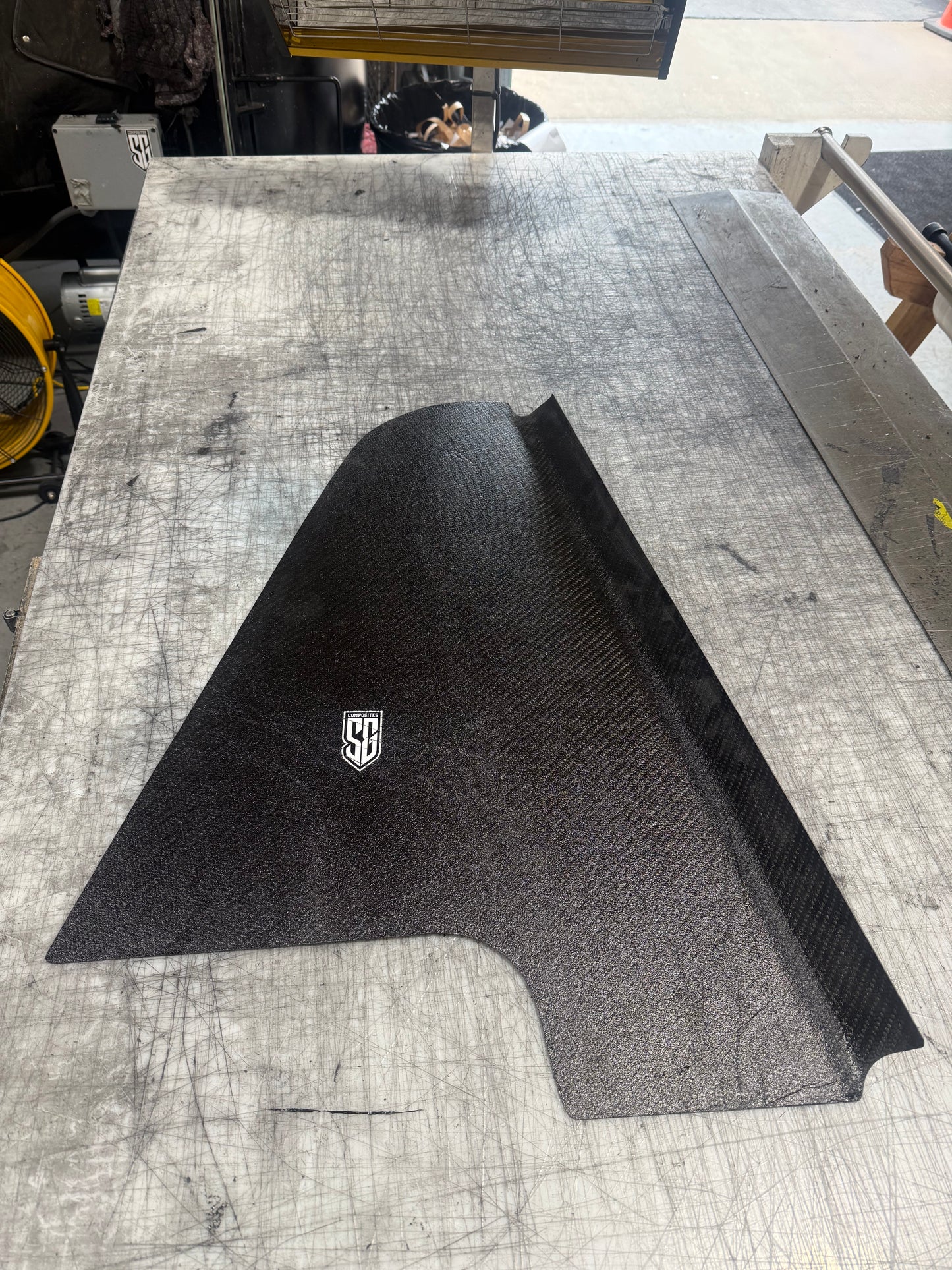 Sprint Car Carbon Fiber Left Side Arm Guard Triangle - Universal Style