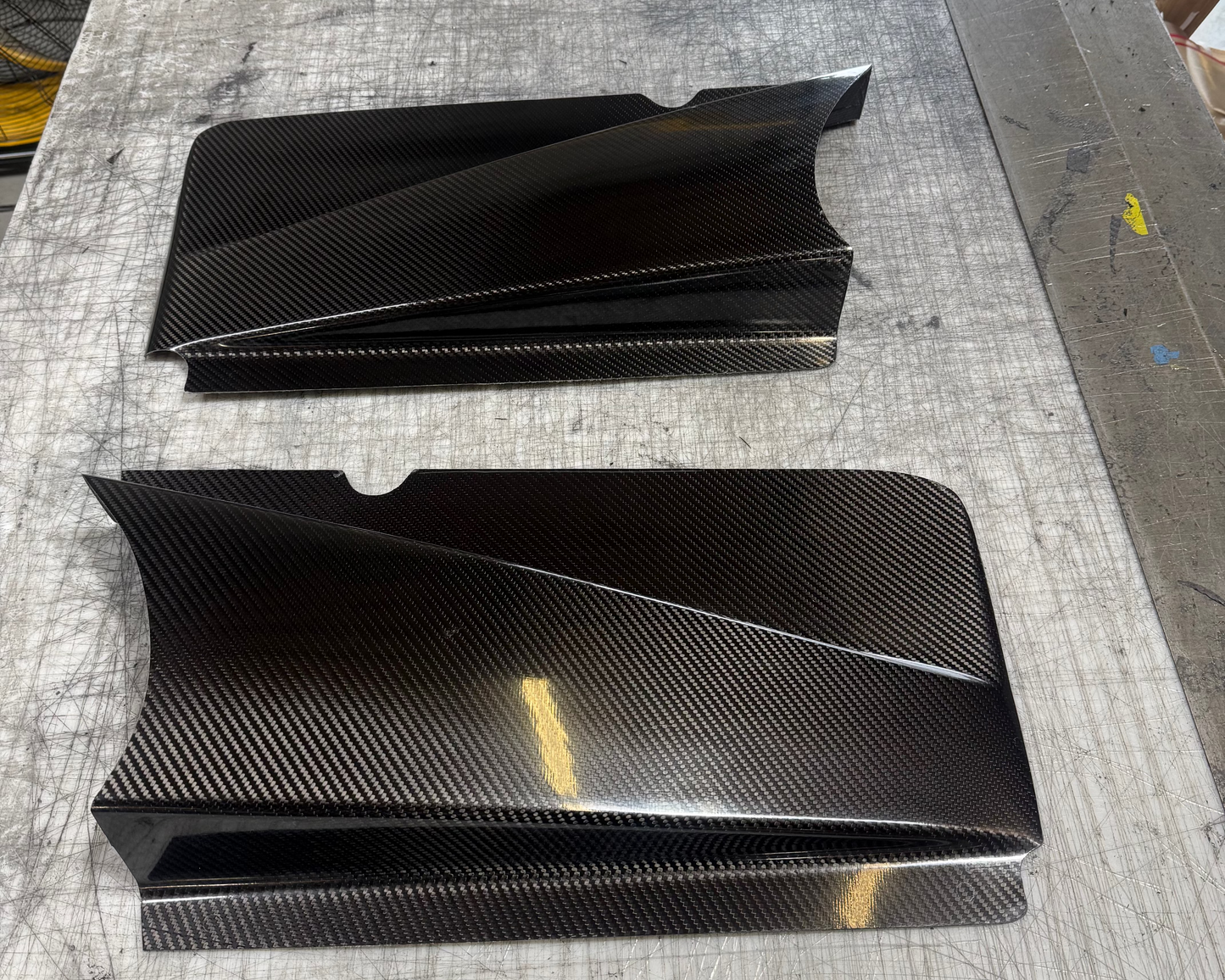 Carbon Fiber Radius Rod Covers/Kick Panels