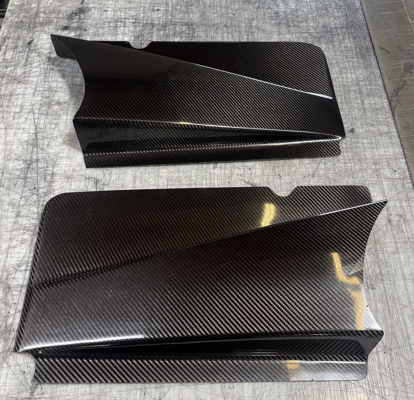 Carbon Fiber Radius Rod Covers/Kick Panels