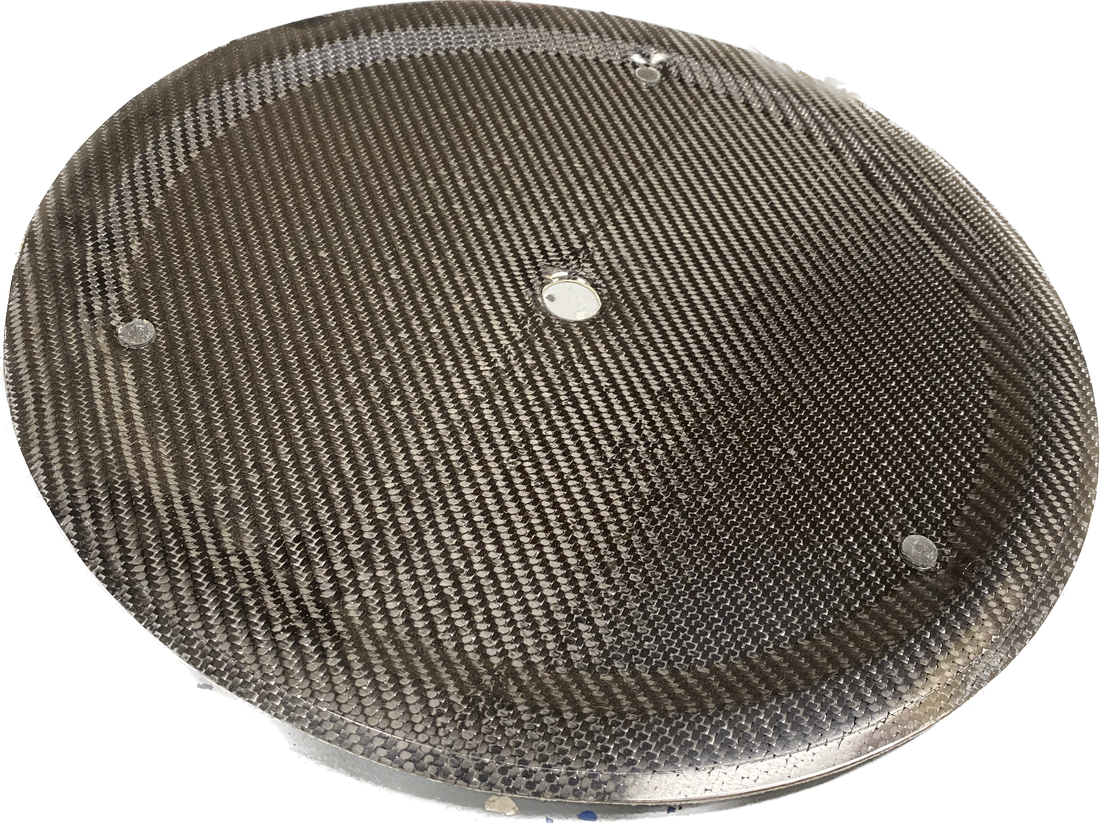 15" Carbon Fiber Mud Cover for Sprint Car Wheels Shane Golobic Racing